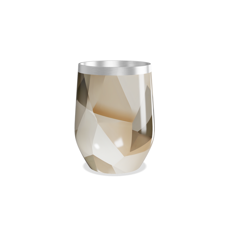 Copo Térmico Slim - Geométrico Marrom Inox