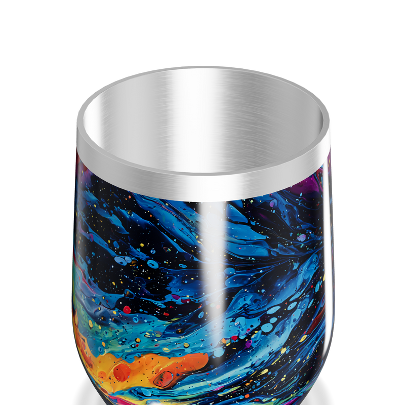 Copo Térmico Slim - Estampa Abstrata Colorida