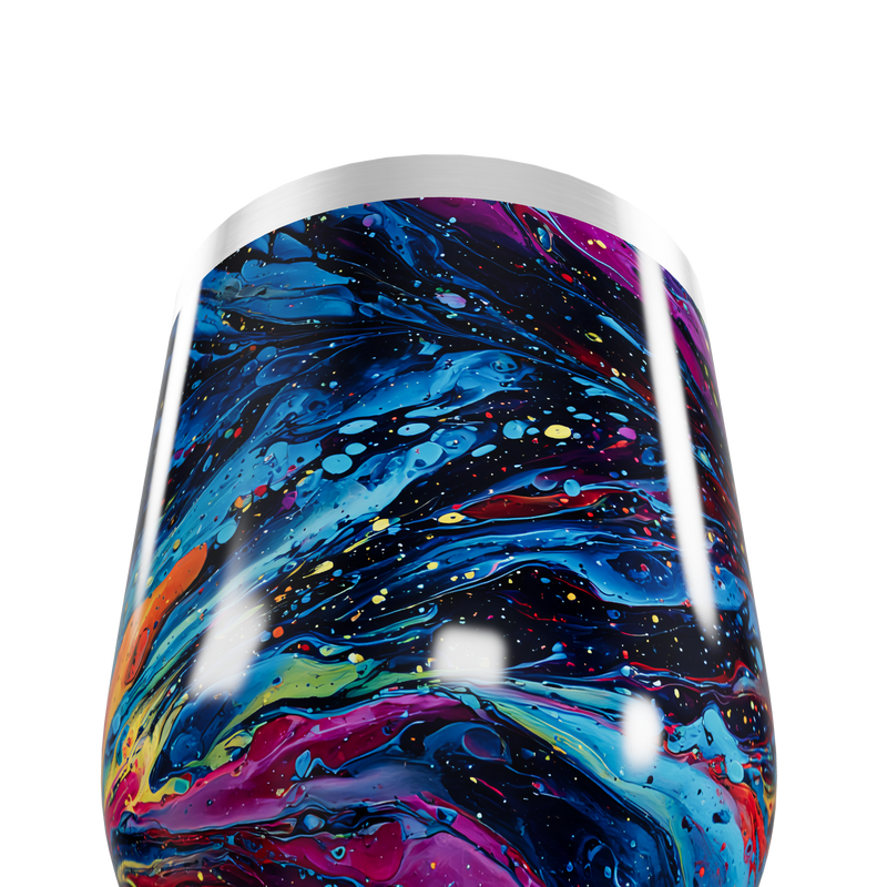 Copo Térmico Slim - Estampa Abstrata Colorida
