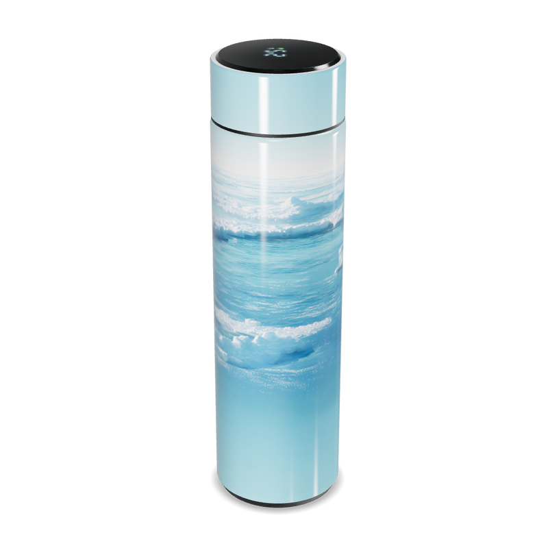 Garrafa Térmica Touch Estampa Oceano Azul