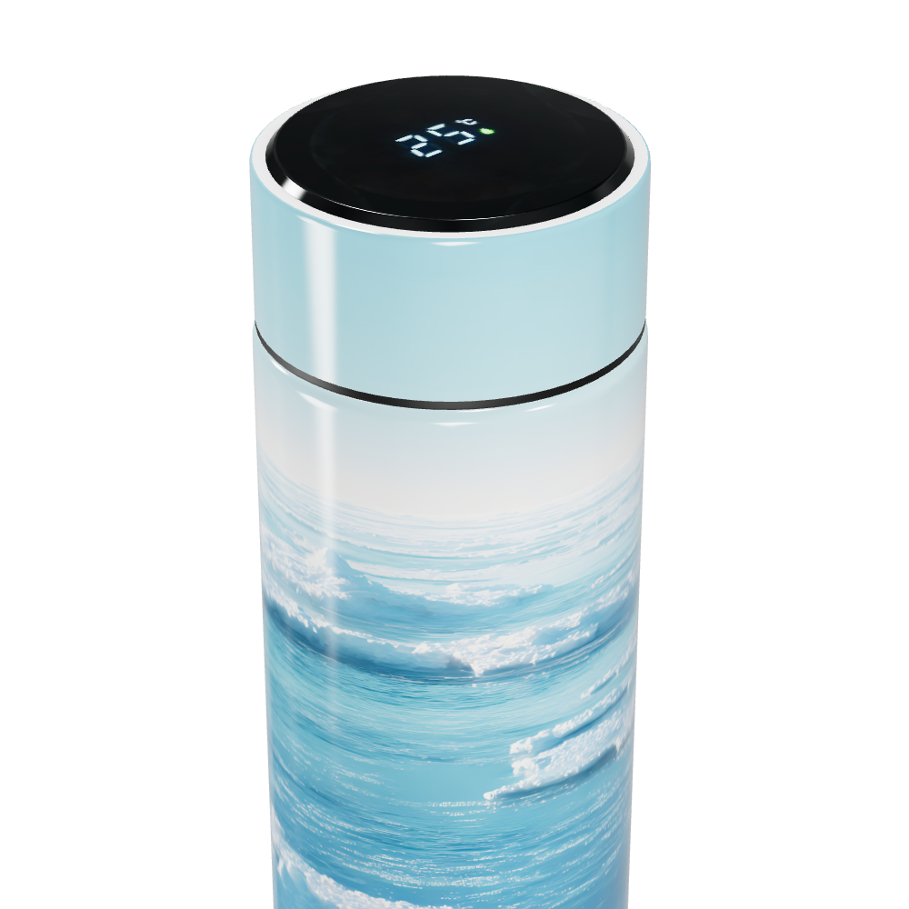 Garrafa Térmica Touch Estampa Oceano Azul