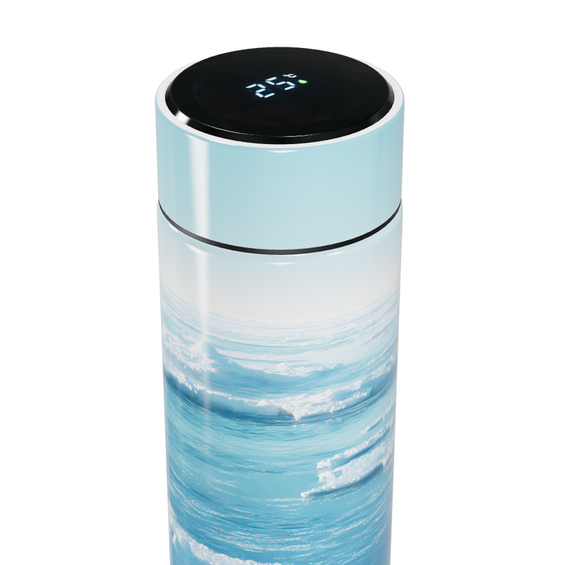Garrafa Térmica Touch Estampa Oceano Azul