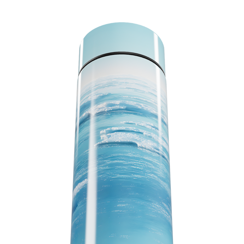 Garrafa Térmica Touch Estampa Oceano Azul