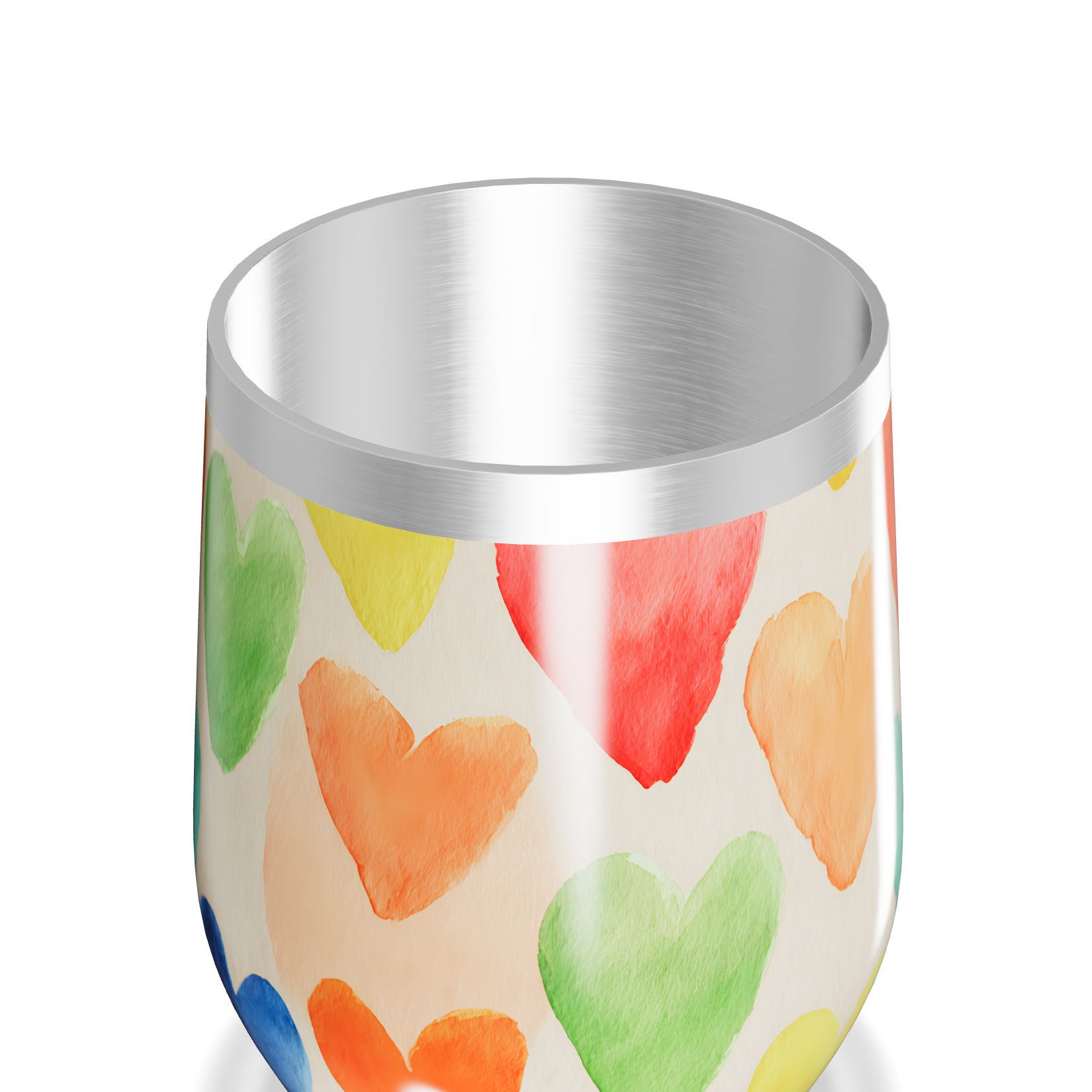 Copo Térmico Slim - Corações Coloridos