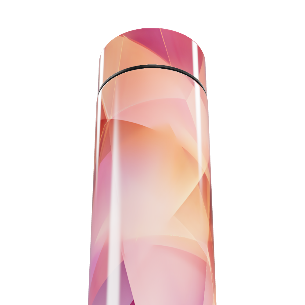 Garrafa Térmica Touch - Estampa Geométrica Rosa