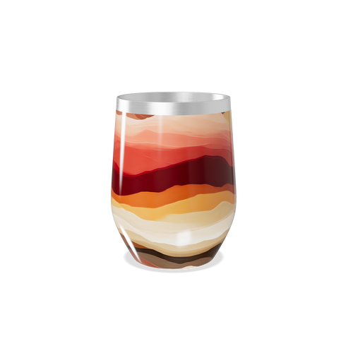 Copo Térmico Slim - Estampa Ondas Coloridas