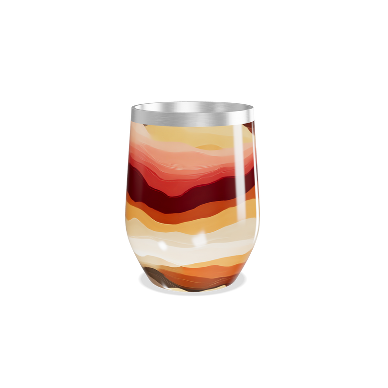 Copo Térmico Slim - Estampa Ondas Coloridas