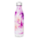 Garrafa Inox - Floral Rosa e Roxa