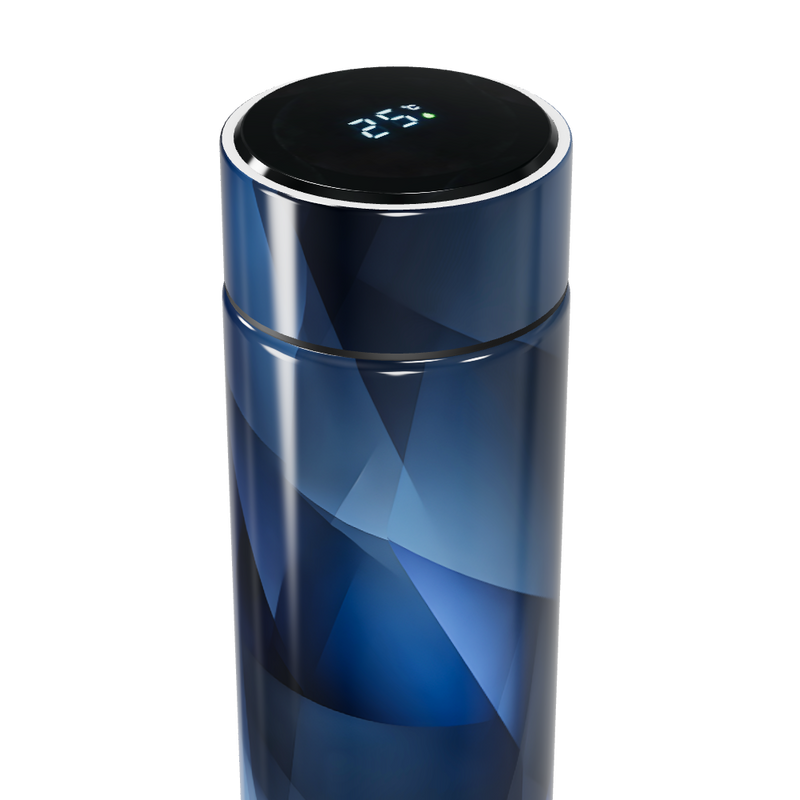 Garrafa Térmica Touch - Azul com Display Digital