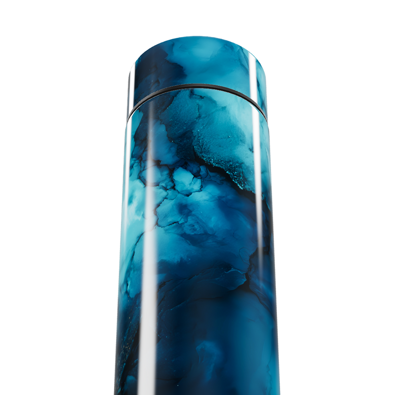 Garrafa Térmica Touch - Azul Marmorizado