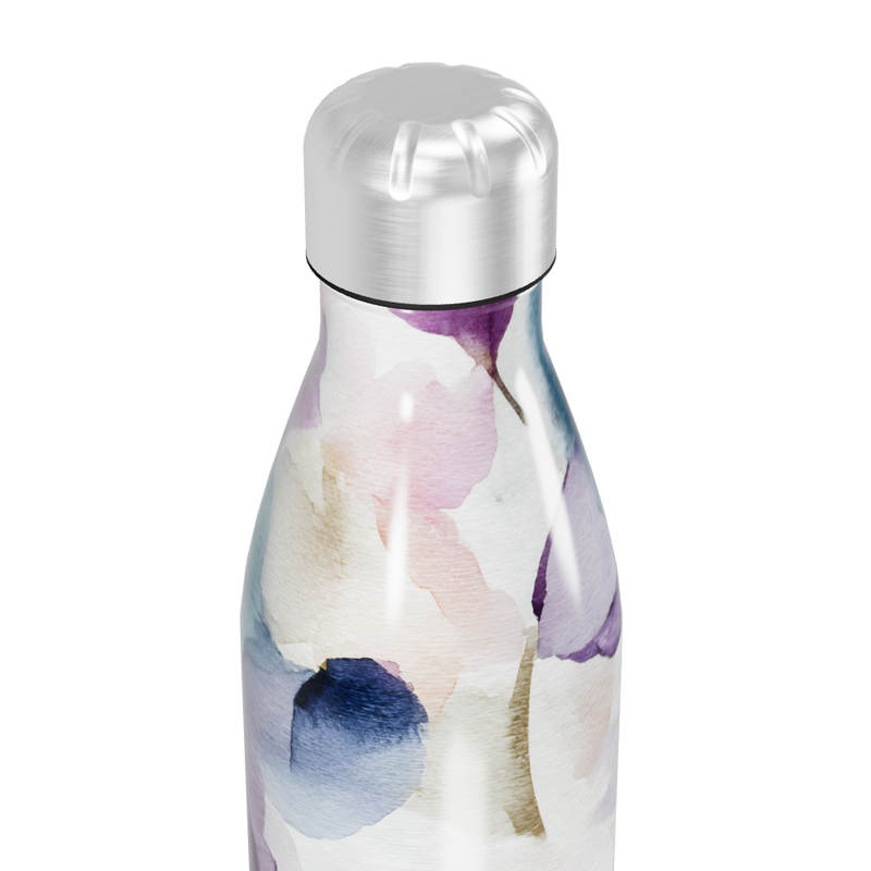 Garrafa Inox - Estampa Floral Aquarela