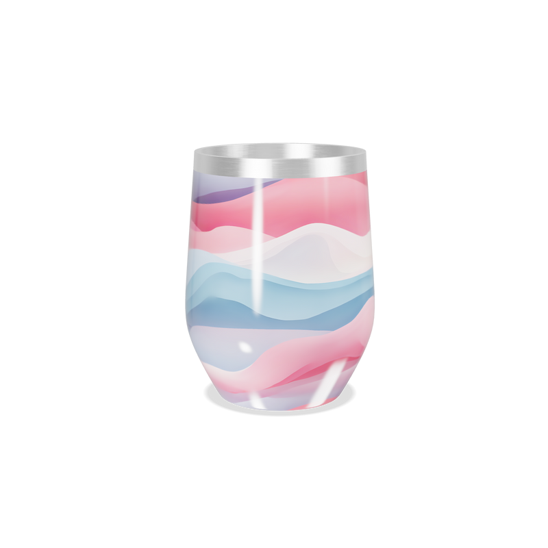 Copo Térmico Slim - Estampa Ondas Coloridas