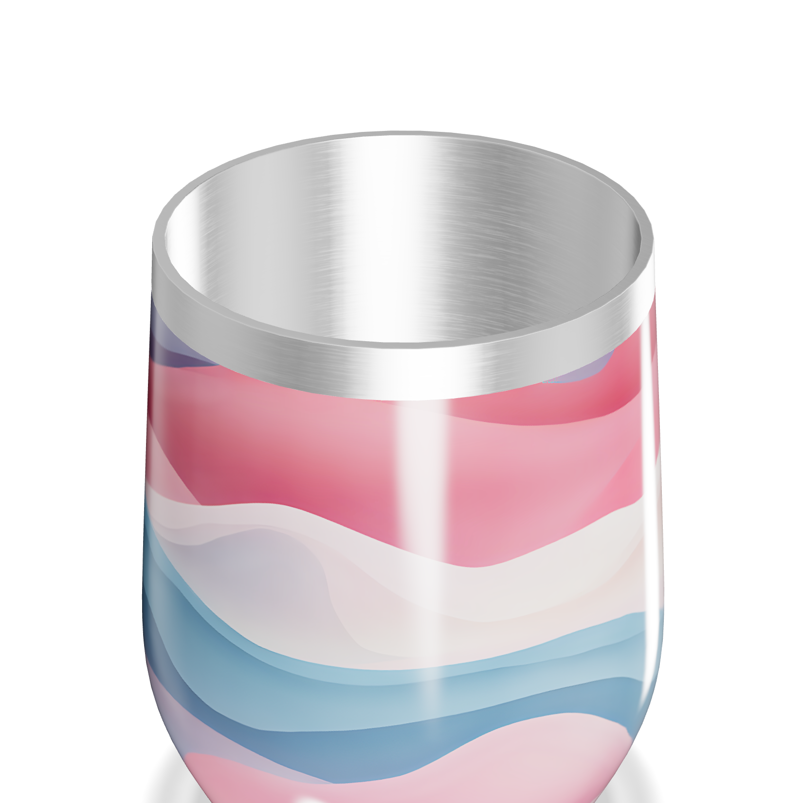 Copo Térmico Slim - Estampa Ondas Coloridas