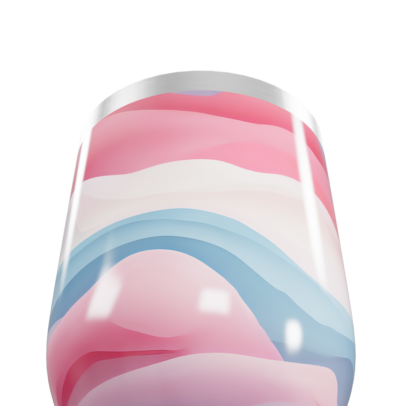 Copo Térmico Slim - Estampa Ondas Coloridas