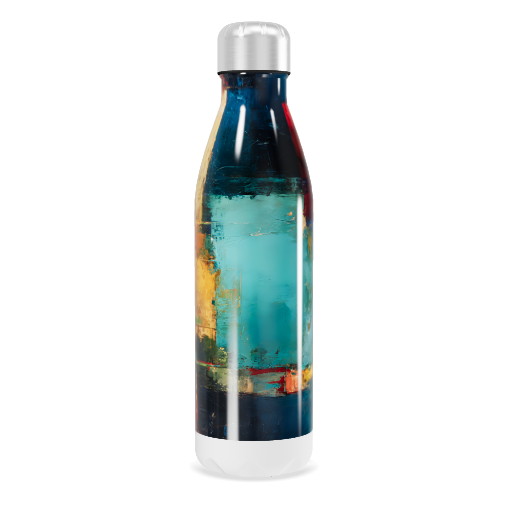 Garrafa Inox - Estampa Abstrata Colorida