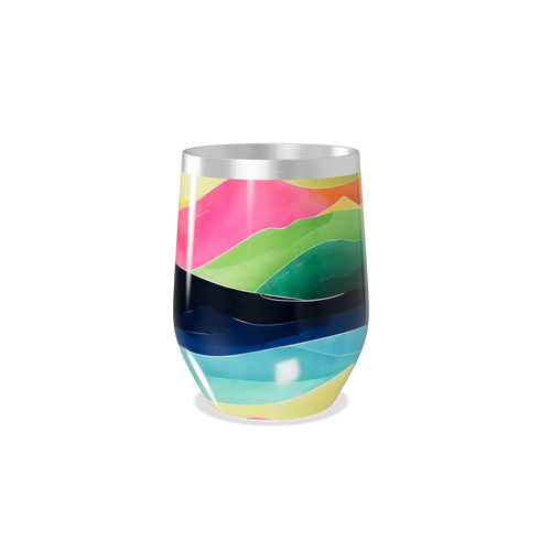 Copo Térmico Slim - Estampa Colorida Inox