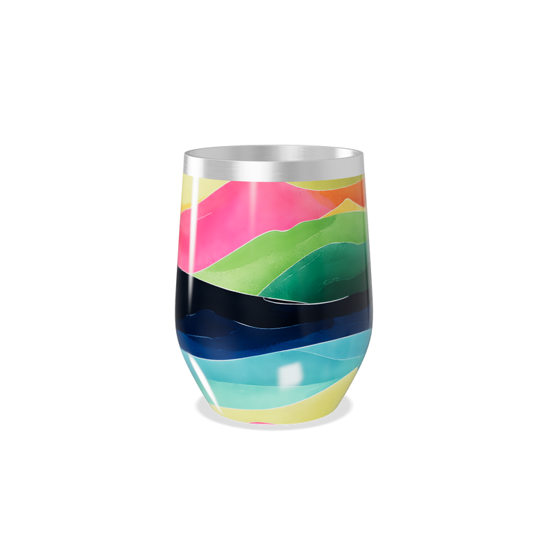 Copo Térmico Slim - Estampa Colorida Inox