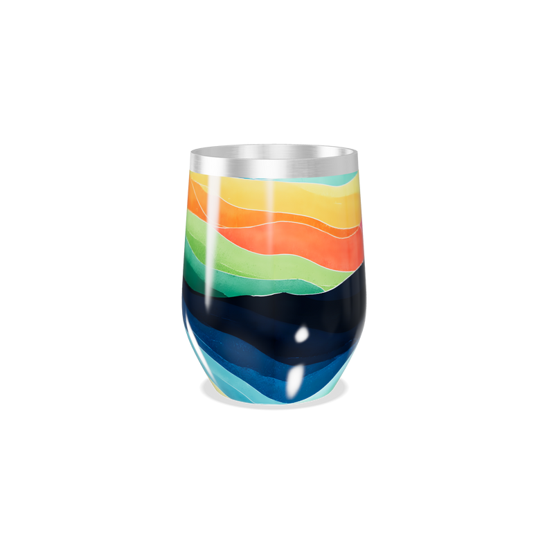 Copo Térmico Slim - Estampa Colorida Inox