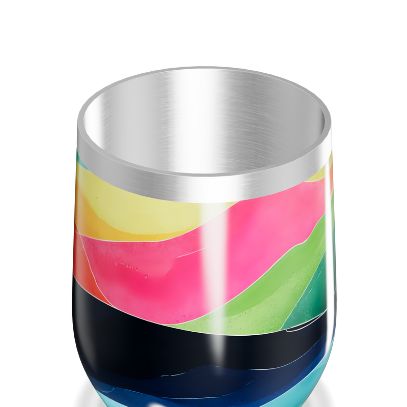 Copo Térmico Slim - Estampa Colorida Inox