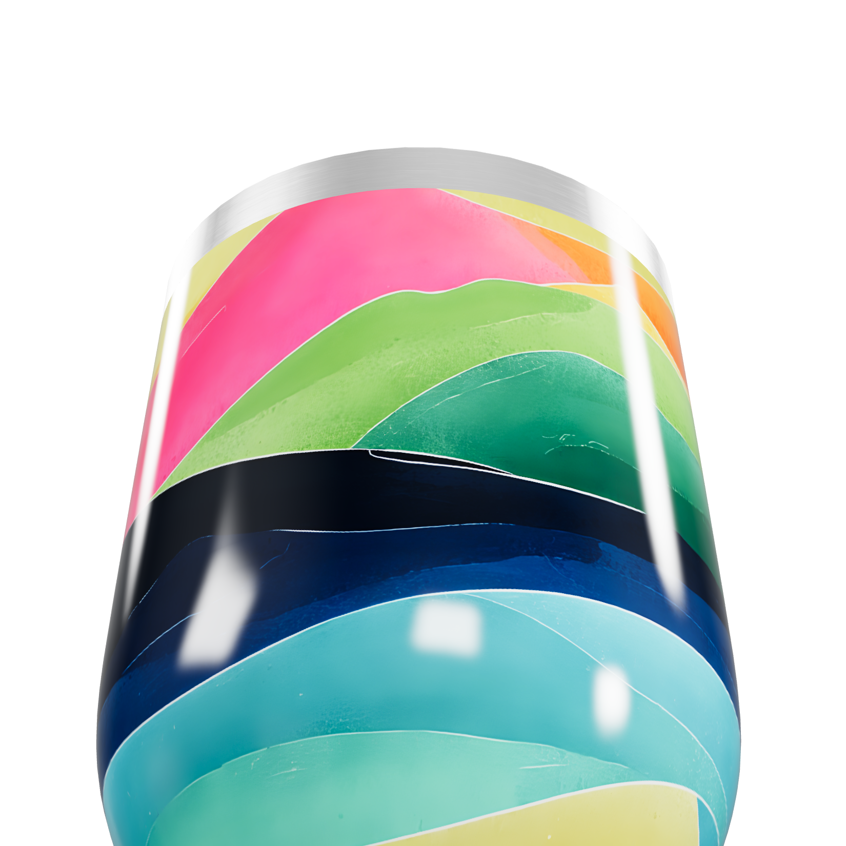 Copo Térmico Slim - Estampa Colorida Inox