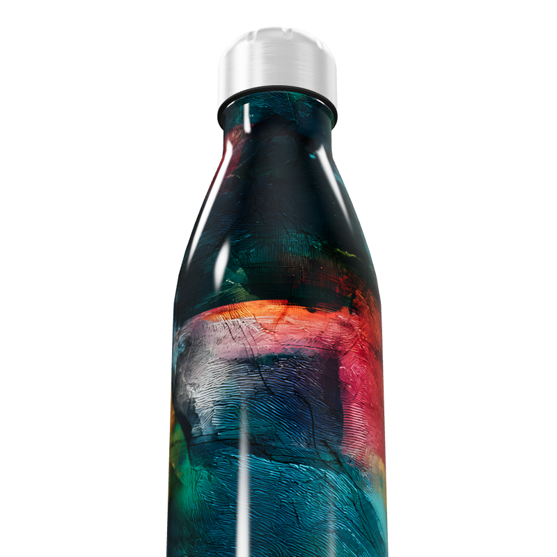 Garrafa Inox - Multicolorida Estampa Artística
