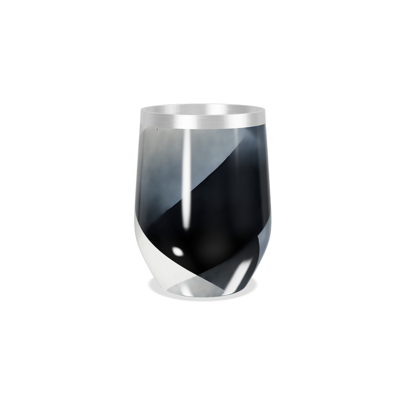 Copo Térmico Slim - Geométrico Preto e Prata