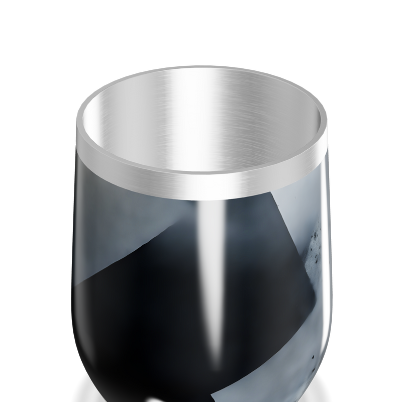 Copo Térmico Slim - Geométrico Preto e Prata