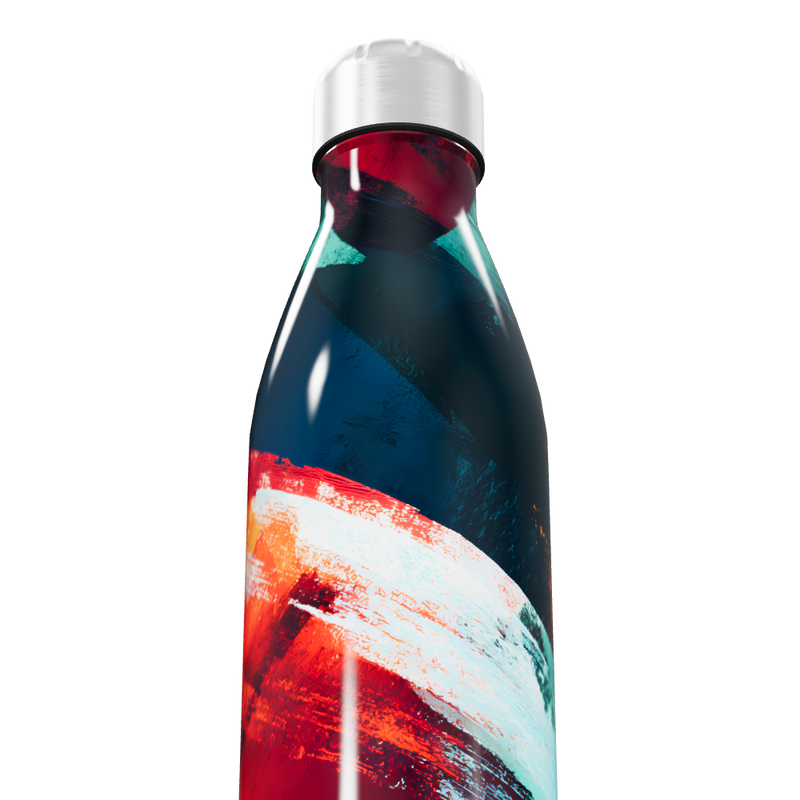 Garrafa Inox Estampada Colorida