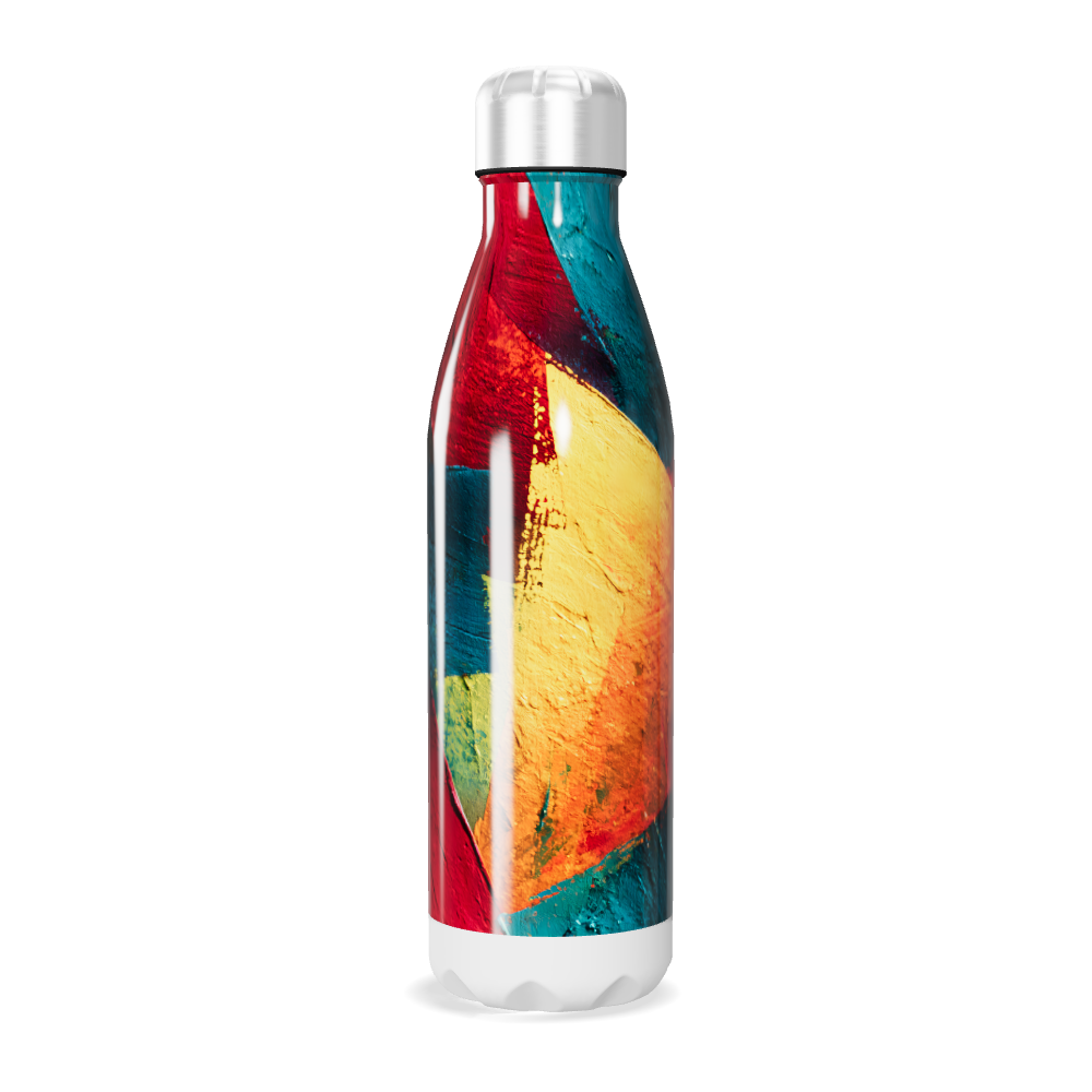 Garrafa Inox Estampada Colorida 500ml