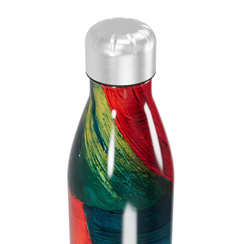 Garrafa Inox Estampada Colorida 500ml