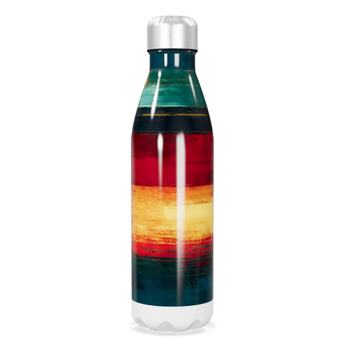 Garrafa Inox - Estampa Listrada Colorida