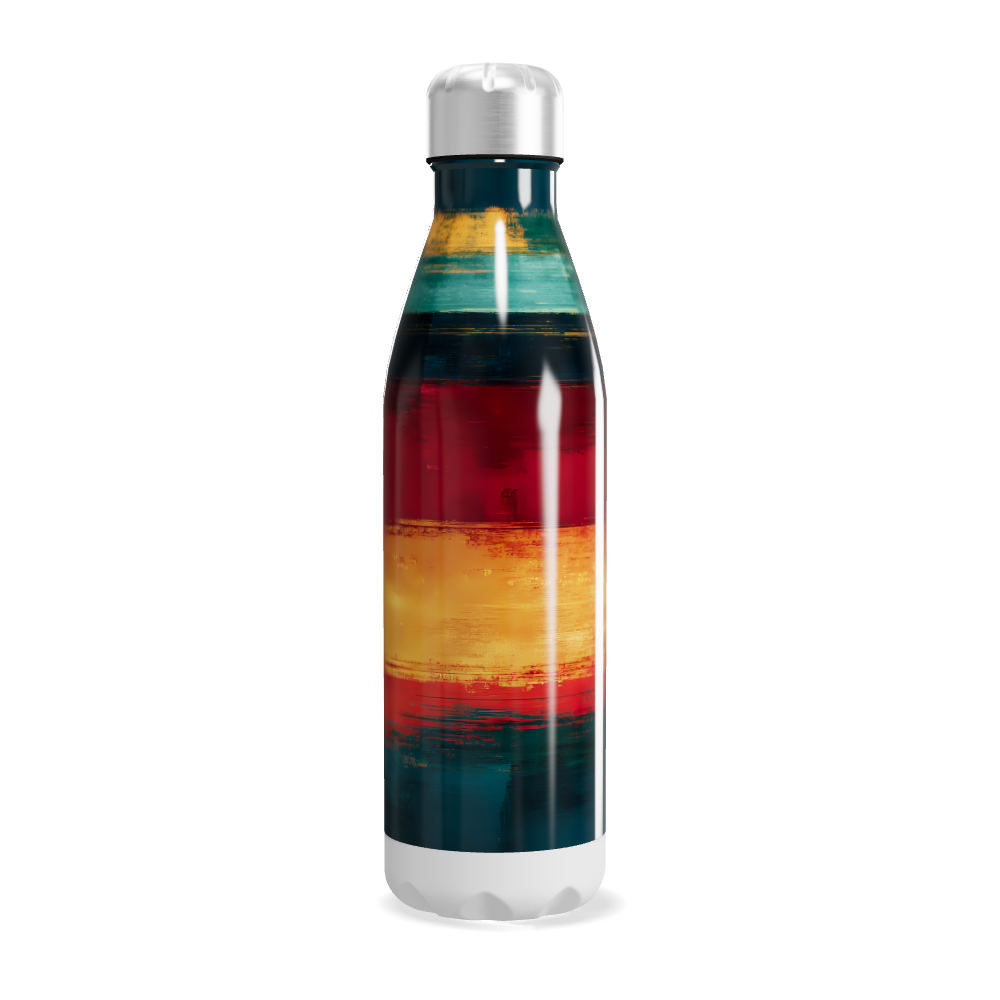 Garrafa Inox - Estampa Listrada Colorida
