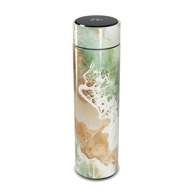 Garrafa Térmica Touch - Mármore Verde Digital
