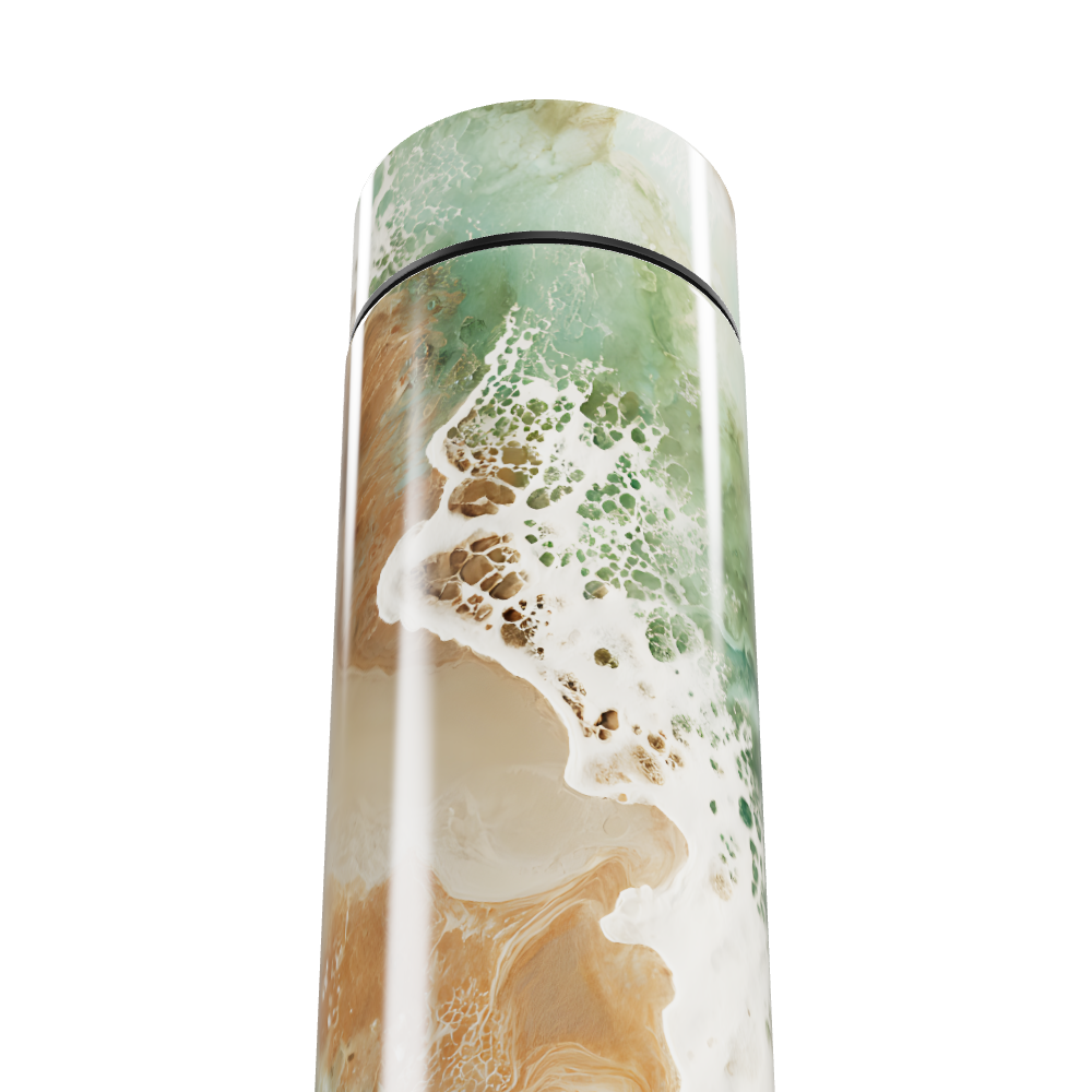 Garrafa Térmica Touch - Mármore Verde Digital