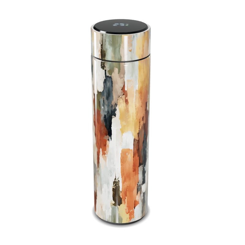 Garrafa Térmica Touch - Estampa Abstrata Colorida