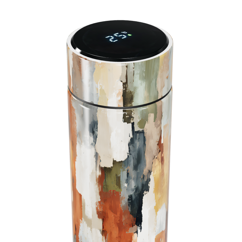 Garrafa Térmica Touch - Estampa Abstrata Colorida