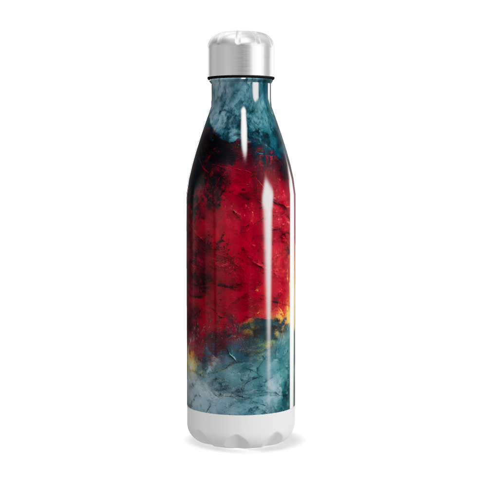 Garrafa Inox - Estampa Colorida Marmorizada