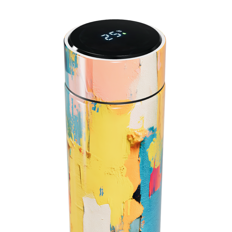 Garrafa Térmica Touch - Colorida com Tela LED