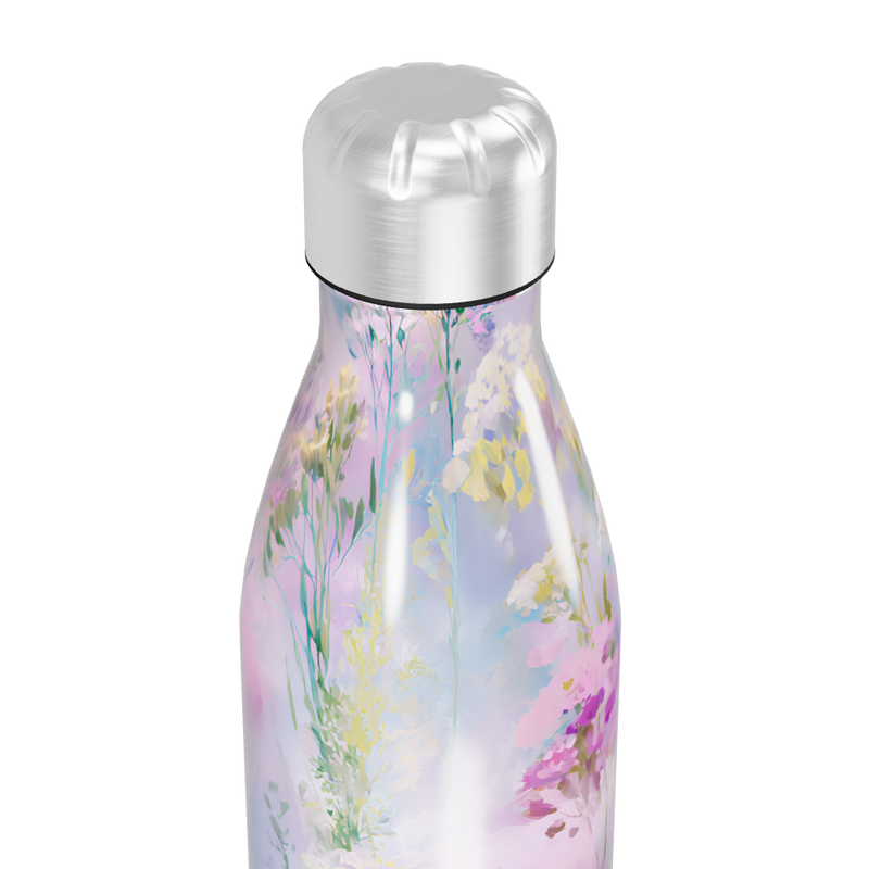 Garrafa Inox - Flores Coloridas