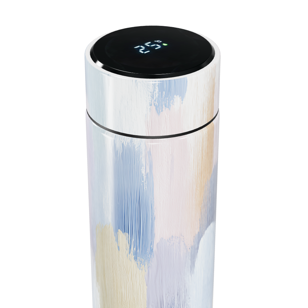 Garrafa Térmica Touch - Estampa Pastel Artística