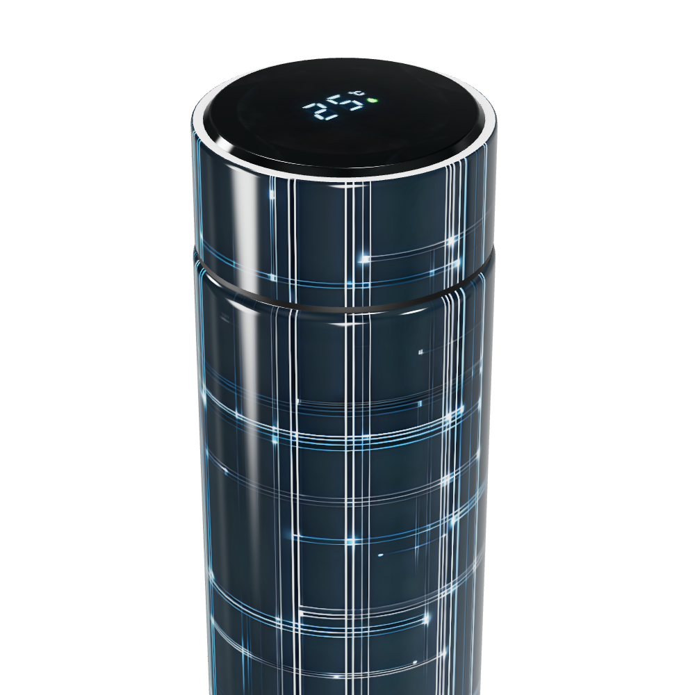 Garrafa Térmica Touch - Com visor digital xadrez