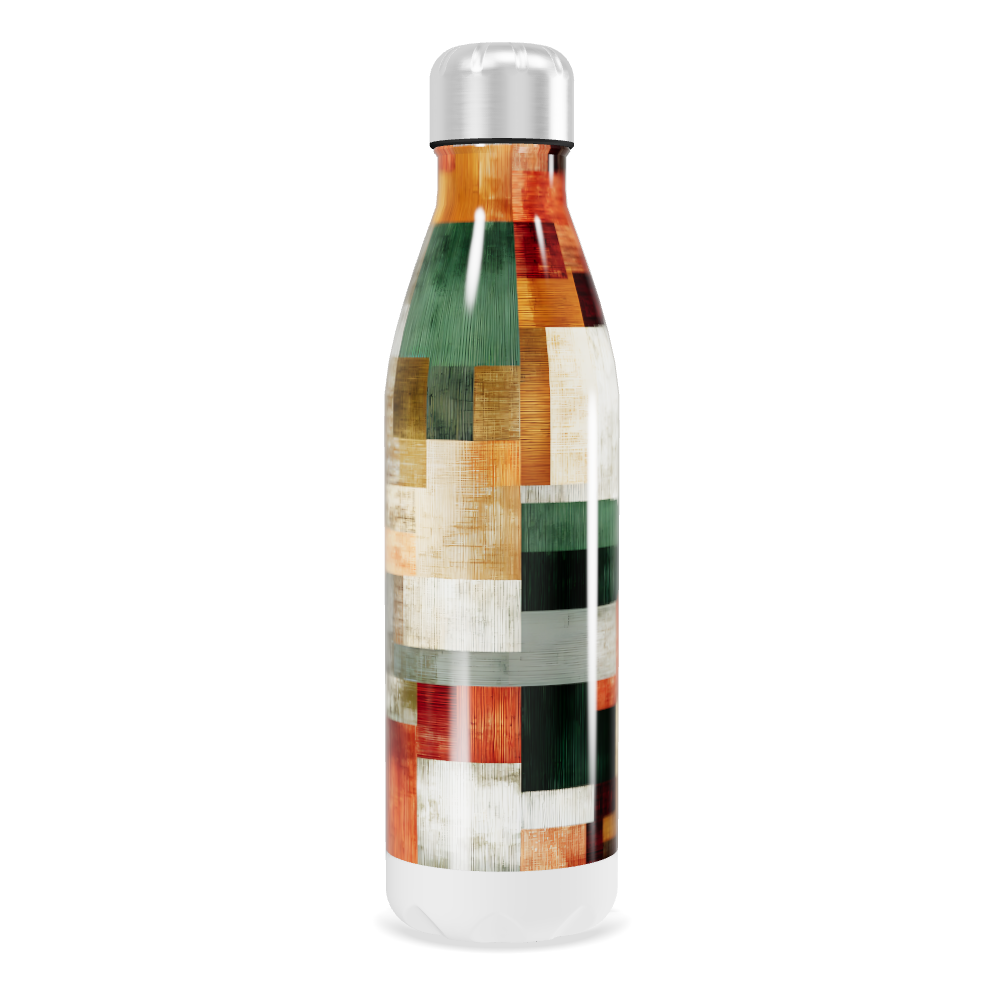 Garrafa Inox - Estampada Geométrica Colorida