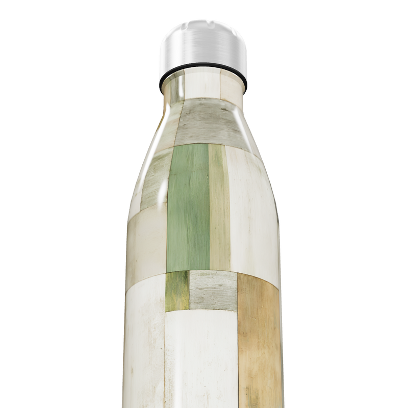 Garrafa Inox - Estampa Geométrica Colorida