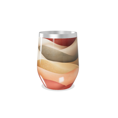 Copo Térmico Slim - Ondas Multicoloridas aço inox