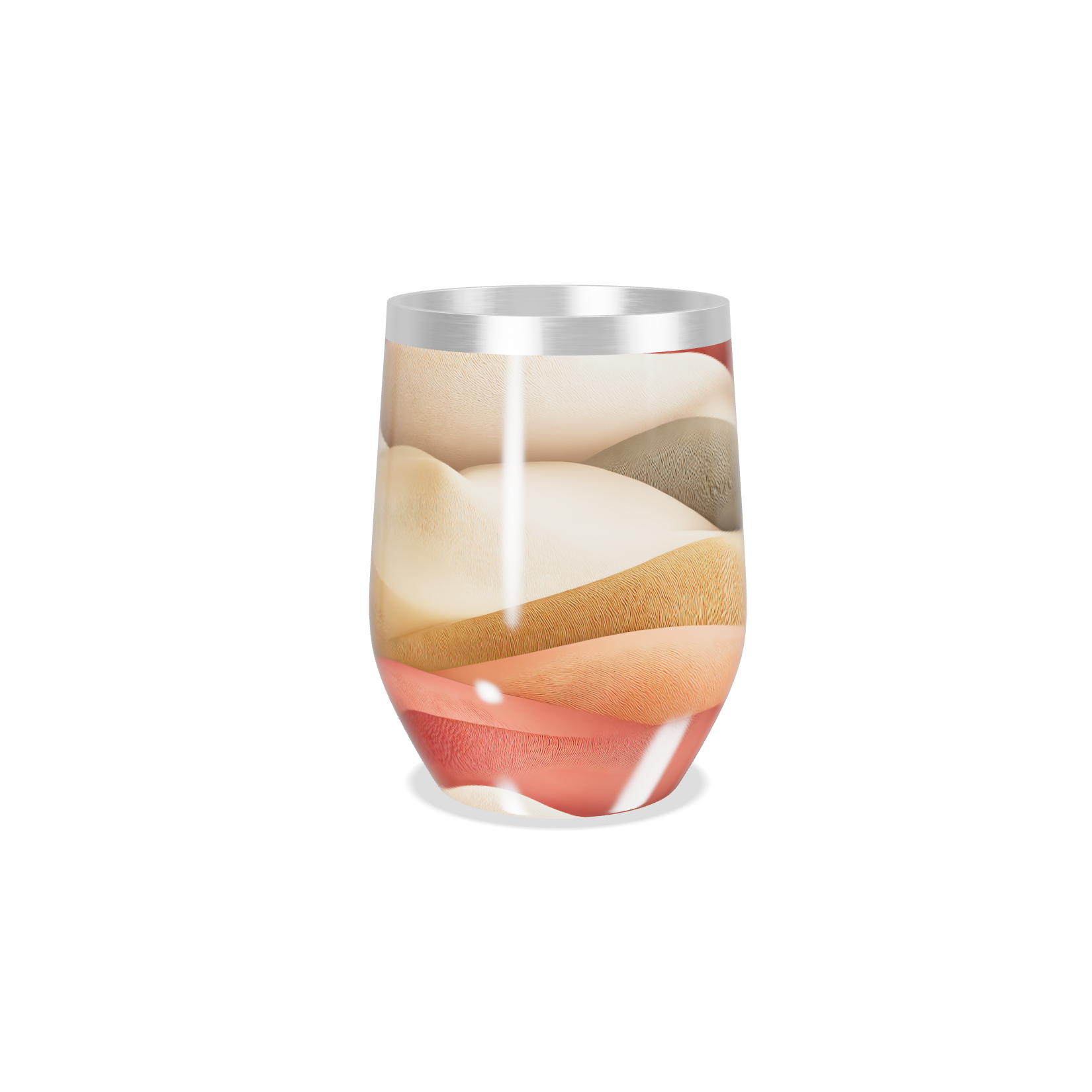 Copo Térmico Slim - Ondas Multicoloridas aço inox