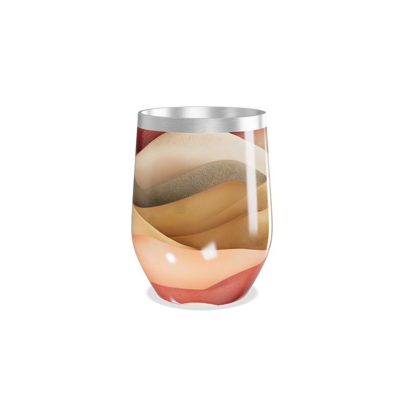 Copo Térmico Slim - Ondas Multicoloridas aço inox