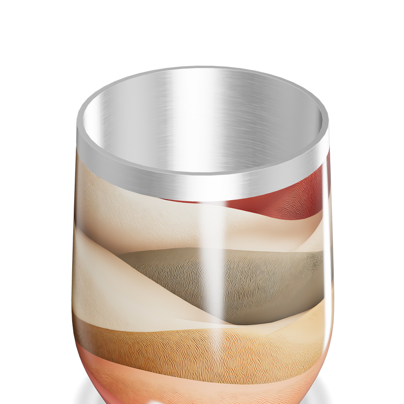 Copo Térmico Slim - Ondas Multicoloridas aço inox