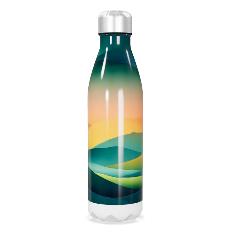 Garrafa Inox - Estampa Degradê Colorida