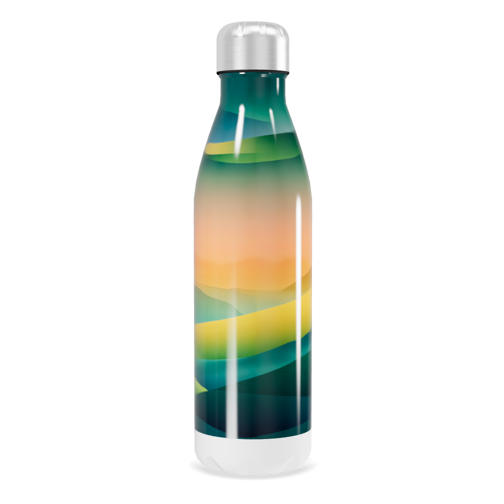 Garrafa Inox - Estampa Degradê Colorida
