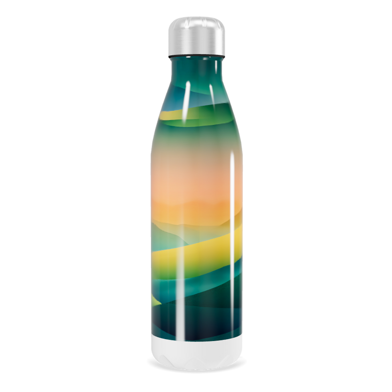 Garrafa Inox - Estampa Degradê Colorida